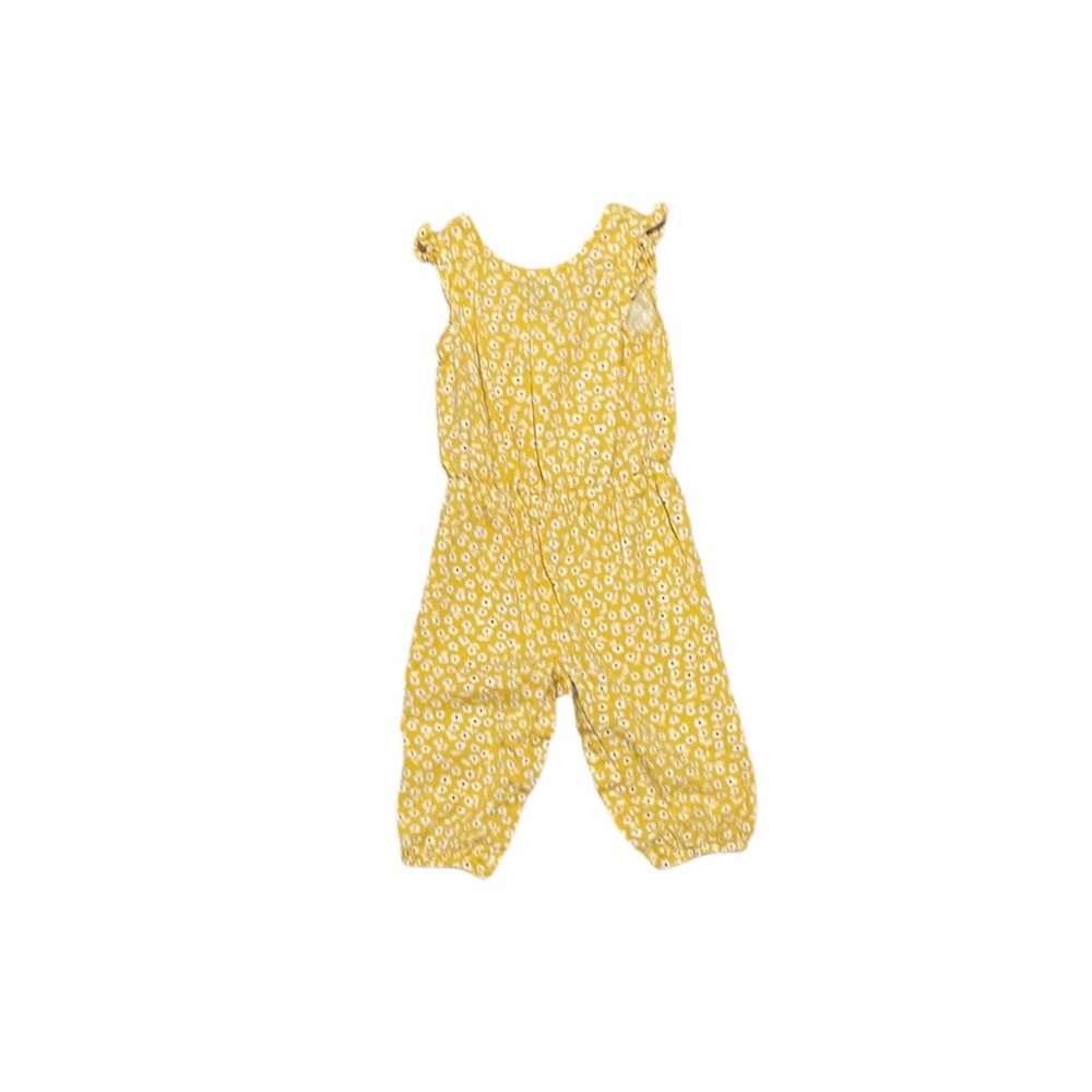 Carter’s girls yellow and white floral jumper size 6 months